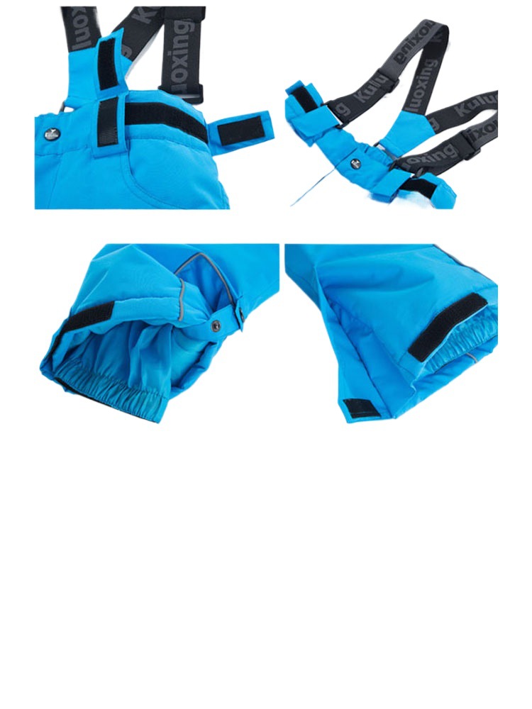 한국 어린이 스키 의류 정장 소녀 야외 두꺼운 방수 및 방풍 소년  스키 의류 및 바지 장비