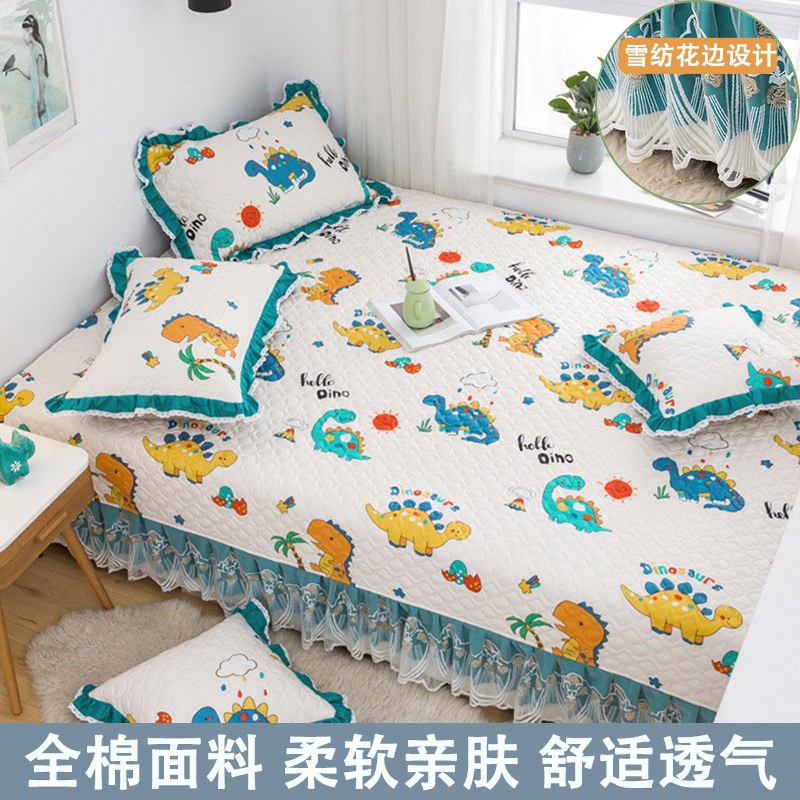 2025 nuevo juego de tres piezas de cubierta de cama 2023 nuevo estilo de cubierta de cama de algodón tatami sábana especial cubierta de kang universal para todas las estaciones