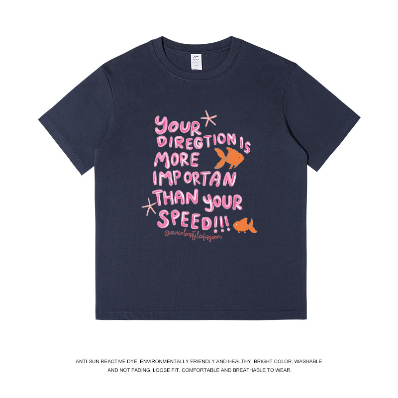 多用途のプリントコットン半袖Tシャツ、男性と女性用、和風の新鮮でカジュアルな夏のデザイン、インス卸売|undefined