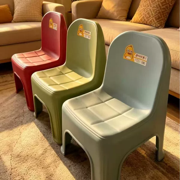 Kindergarten Baby Chair Children's Thickened Non-slip Backrest Stool Adult Backrest Stool Cartoon Stool Learning