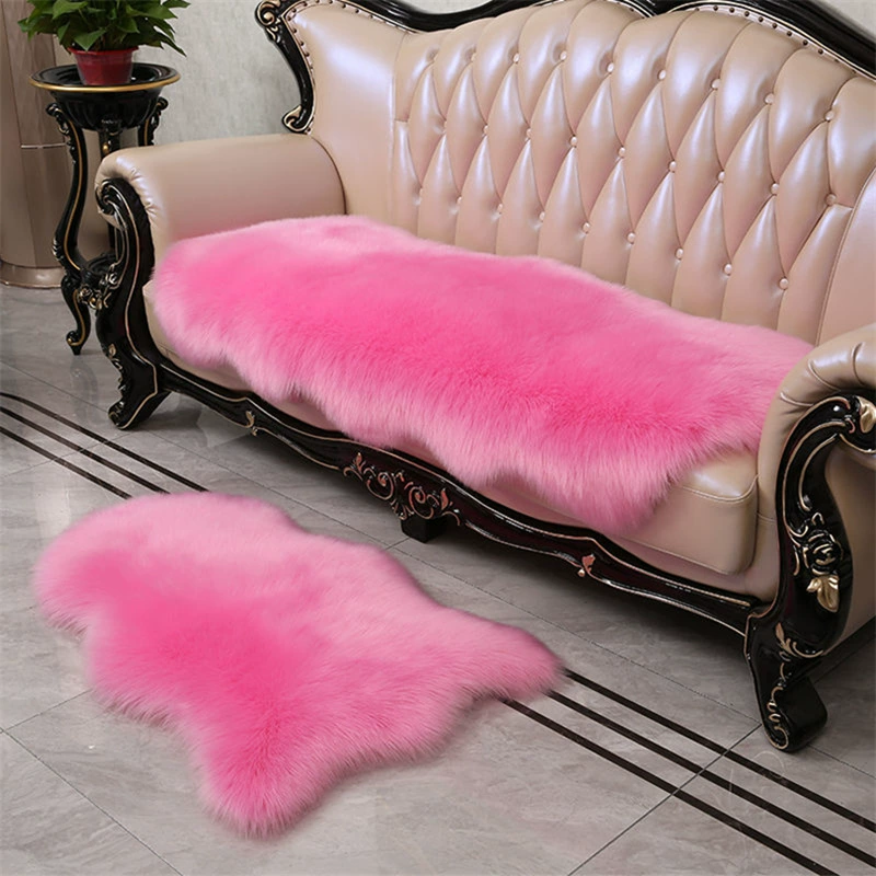 Трансграничный скандинавский плюшевый ковер для гостиной, шерстяная подушка для дивана, прикроватная тумбочка, белый коврик с эркерным окном