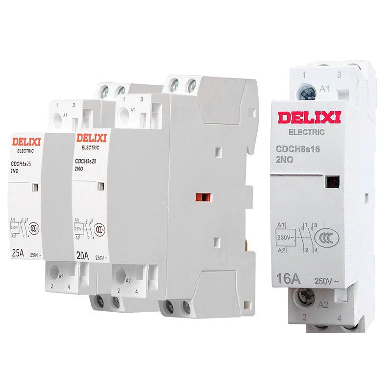 德力西 Домашний контактор 20A CDCH8S-63 AC контактор 220V отель 25A здание контроллер