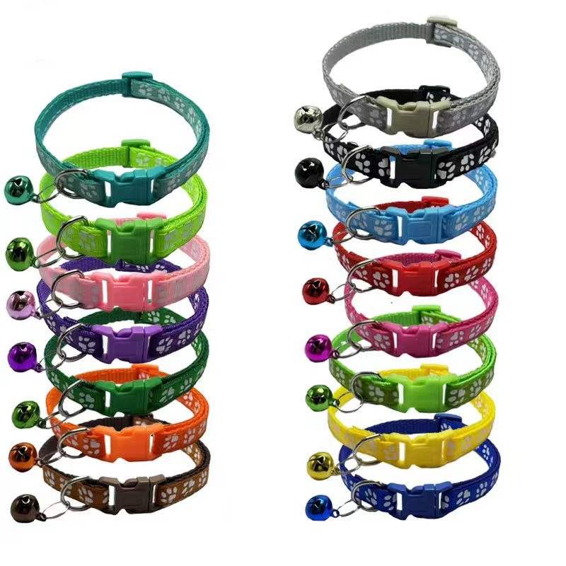 1,0 домашнее животное ошейник ювелирные изделия маленькая собака кошка воротник мультфильм собака следы щенка воротник строгий домашнее животное