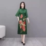 夏季妈妈新款气质连衣裙