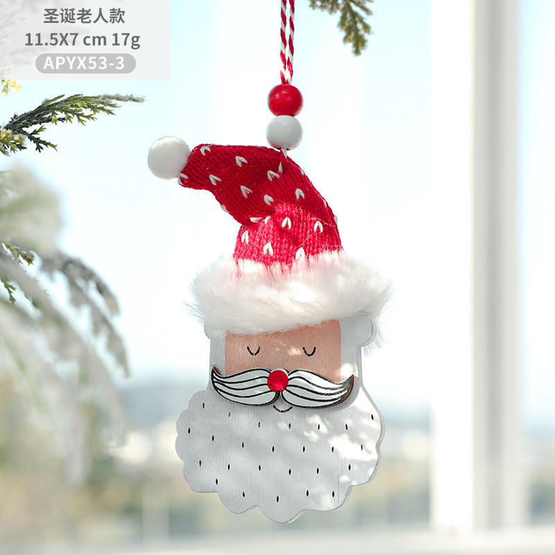 ファブリッククリスマスツリーペンダントニットぬいぐるみクリスマスペンダントペンダントリボンラブグローブブーツオーナメント装飾|undefined