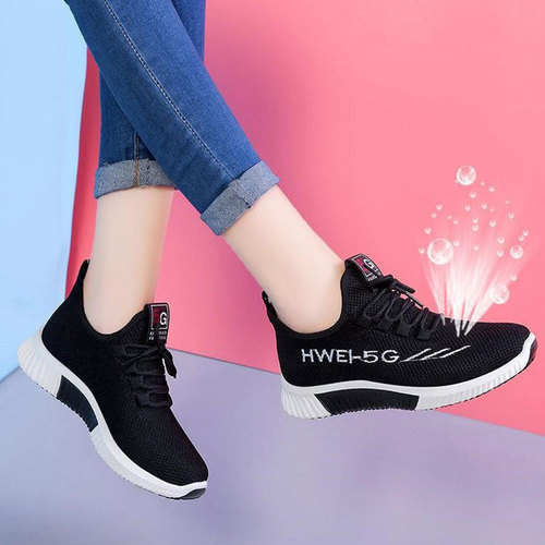 2024 foreign trade old Beijing women's cloth shoes running and walking breathable casual sports shoes women's autumn versatile single trendy shoes