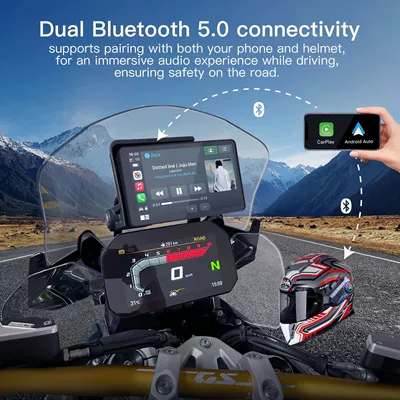 Carplay Android Automatic Touch – Motorcycle driving recorder