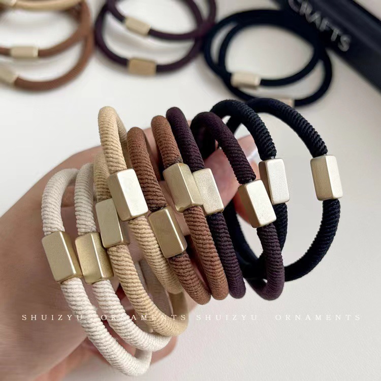 Diadema 2024 nueva banda de pelo de gama alta lazo de pelo femenino banda de goma de alta elasticidad cuerda de pelo durable 2023 tocado cuerda de pelo