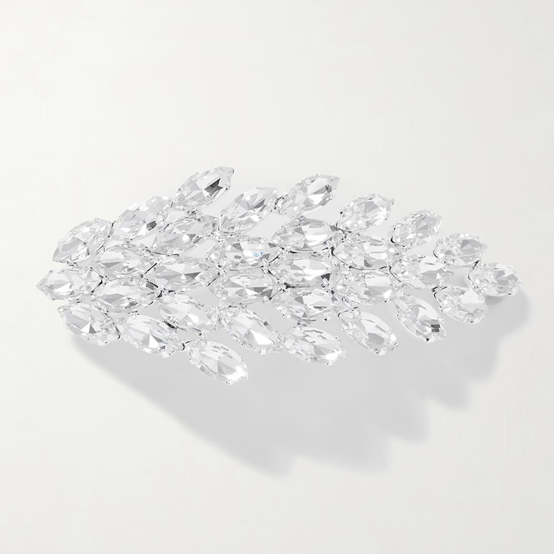 Temperamento transfronterizo broche de hojas de árbol delicado diamante pin accesorios de alta calidad Broch mujer