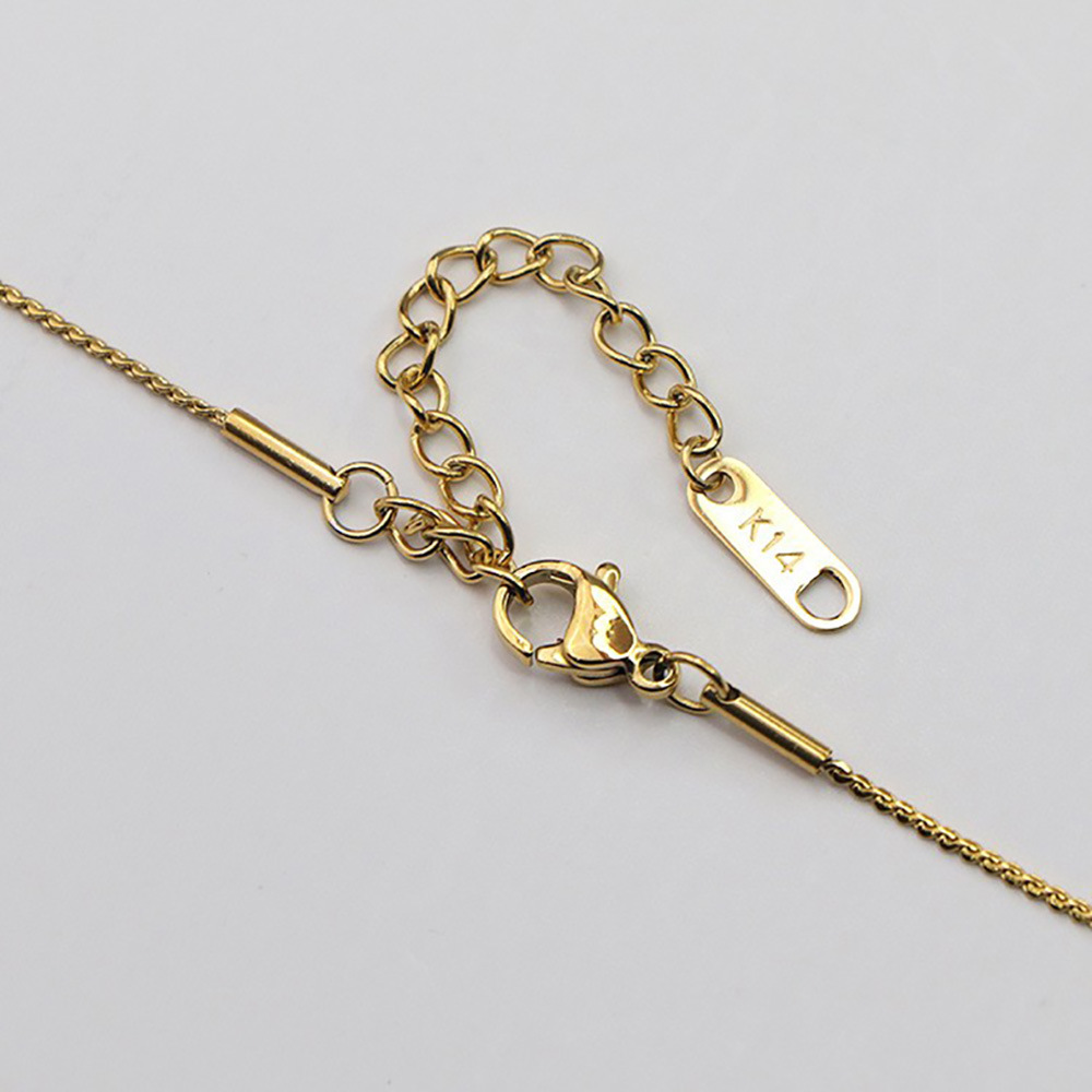 Women'S Gender Plating Design Simple Style Heart Shape Titanium Steel Plating Pendant Necklace 1 Piece