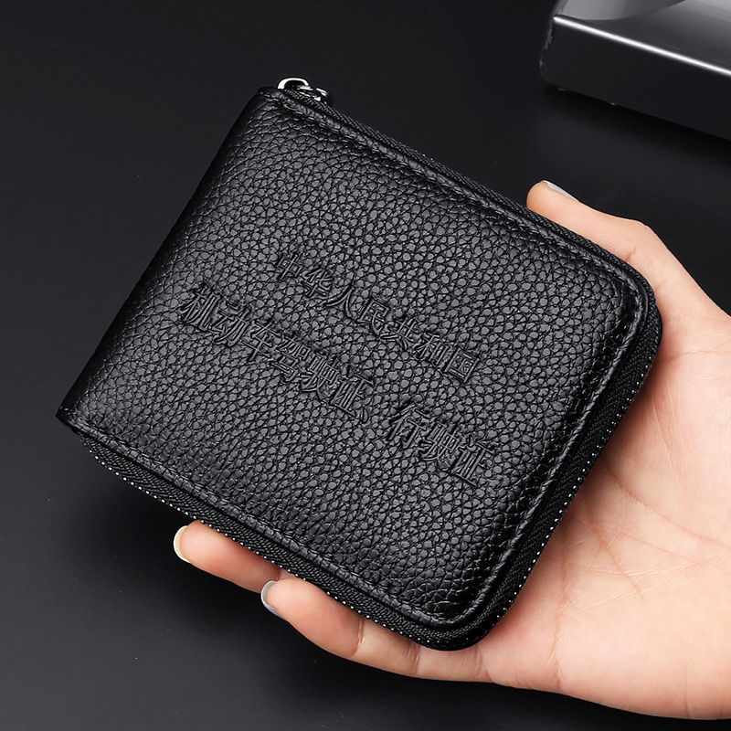 Licencia de conducir estuche de cuero de los hombres de negocios titular de la tarjeta de cuero Certificado de almacenamiento integrado multi-funcional Licencia de Conducir Banco ultrafino Tarjeta de caso