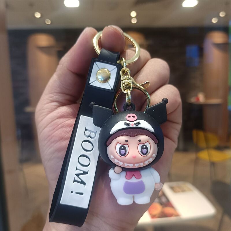 クリエイティブホットスタイルラブブキーホルダー漫画リトルシープペンダントおもちゃベビーグラバーかわいいキーチェーンリング卸売|undefined