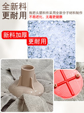 A6L拖把老式毛巾墩布吸水地拖超细纤维圆头家用商用一拖净不锈钢