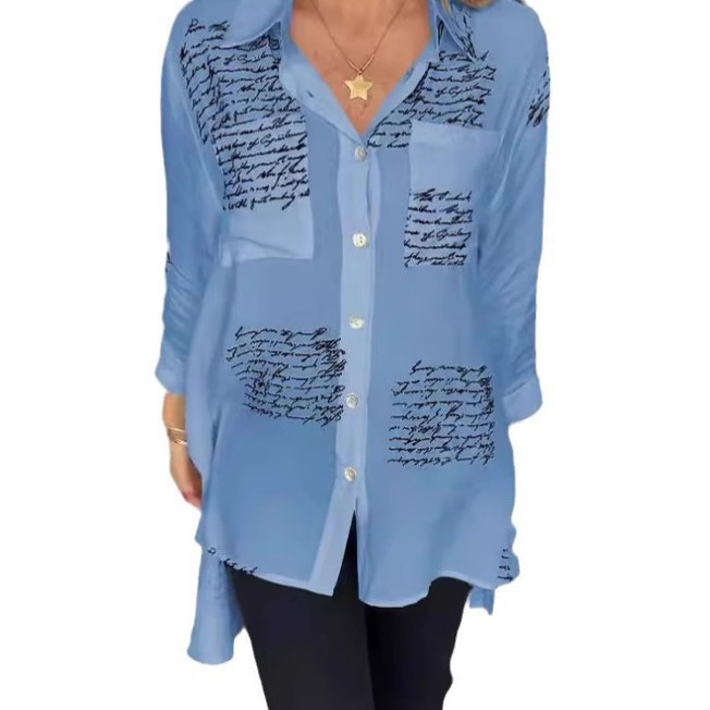 Cross-border Women's Clothing 2025 Independent Site Spring-summer New European And American Fashion Printed Loose_ecoleips.com
