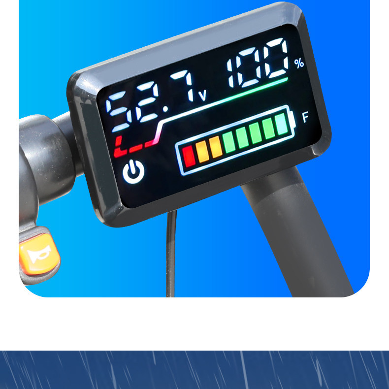 Electric Vehicle Lithium Battery Lead-Acid Battery 48V60V72V Adjustable Universal Power and Voltage Display Meter
