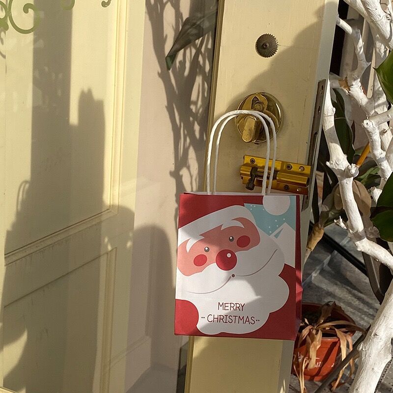 산타클로스 미니; 흰색 소가죽; 12.5*7.5*14.5