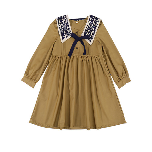Girls' Dresses 2024 Spring New Style Internet Celebrity Fashionable Children's Wear Skirts for Big Children Spring and Autumn Girls Princess Dresses