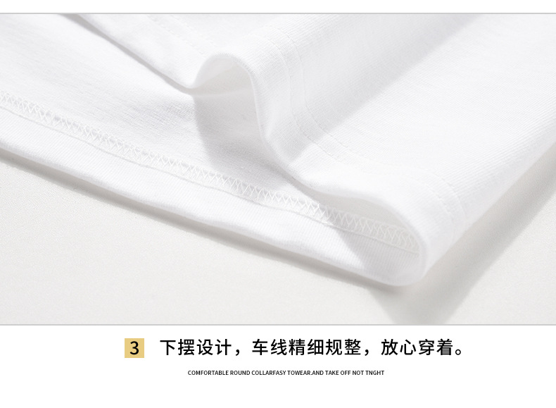 Short-sleeved T-shirt for men, 2022 Summer new Korean style trendy ins loose T-shirt, mid-sleeved cotton trendy brand, large size pic 94