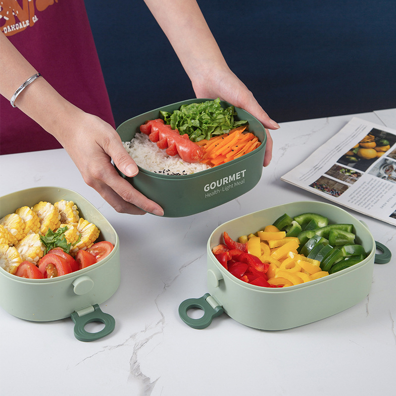 Nuevo estudiante cantina almuerzo caja de gran capacidad multi-capa portátil almuerzo caja de oficina trabajador microondas horno Calefacción almuerzo caja