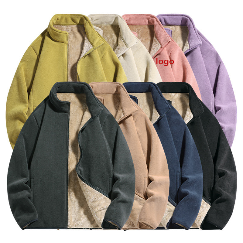 Auli Velvet Coat Couple's Fleece Coat Camel Hair Women's Men's Coat Thickened high quality Warm Printed Logo Auli Velvet Coat Couple's Fleece Coat Camel Hair Women's Men's Coat Thickened high quality Warm Printed Logo