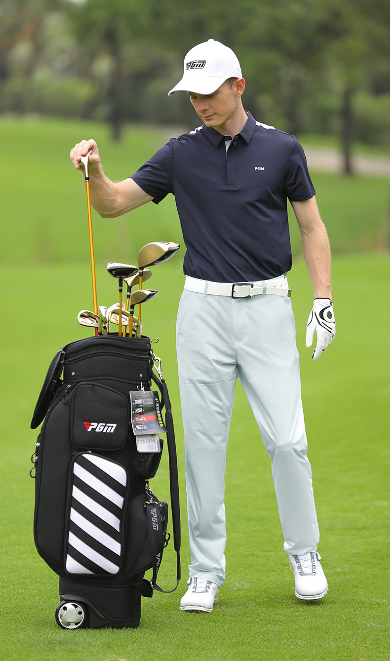 Quần golf nam PGM dài co giãn thoáng khí mùa hè — KUZ153-màu xanh hải quân, KUZ153-Đen, KUZ153-màu xám chi tiết 8