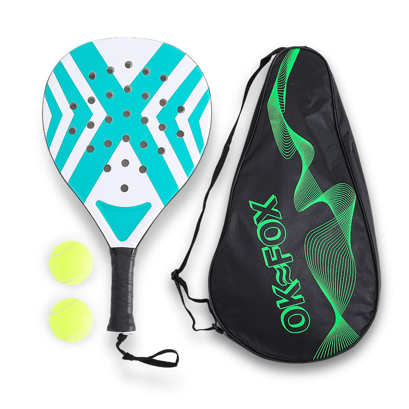 Raqueta de tenis de tabla transfronteriza en una raqueta de playa al aire libre para padres e hijos manejo antideslizante entrenamiento raqueta de alto balón al por mayor