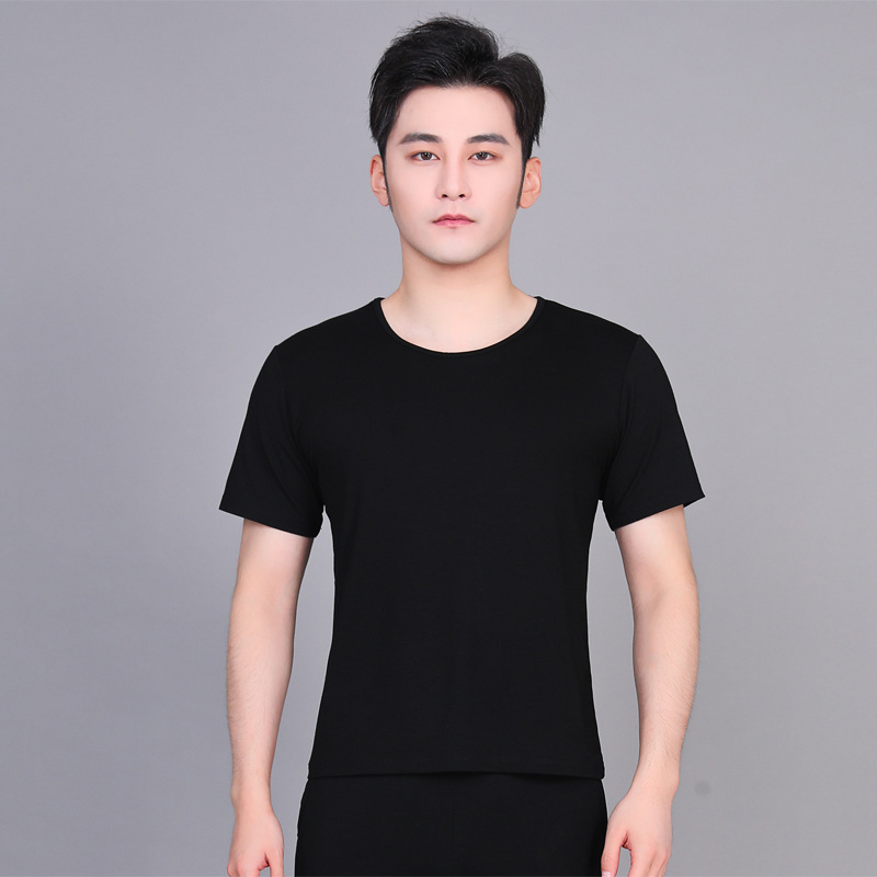 03 black round neck short sleeve