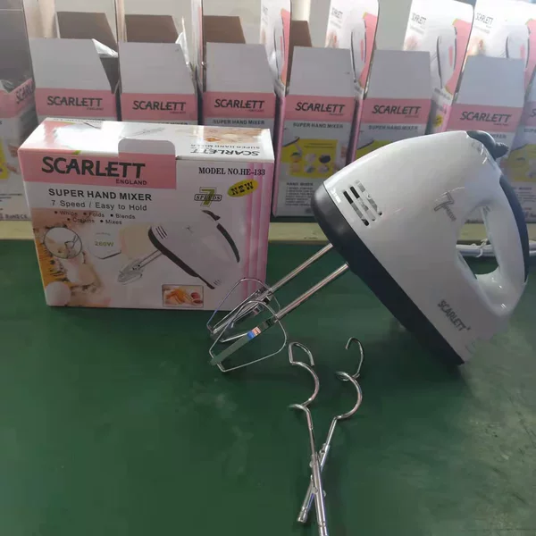 Hand-held Egg Beater Export Household Electric Egg Beater Hand-held Mini Mixer and Noodle Machine 7-speed Milk Foam