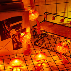 Factory Wholesale Lanterns for the Lantern Festival Spring Festival Red Lanterns Celebratory Decorations LED Battery String Lights Flashing Lights 