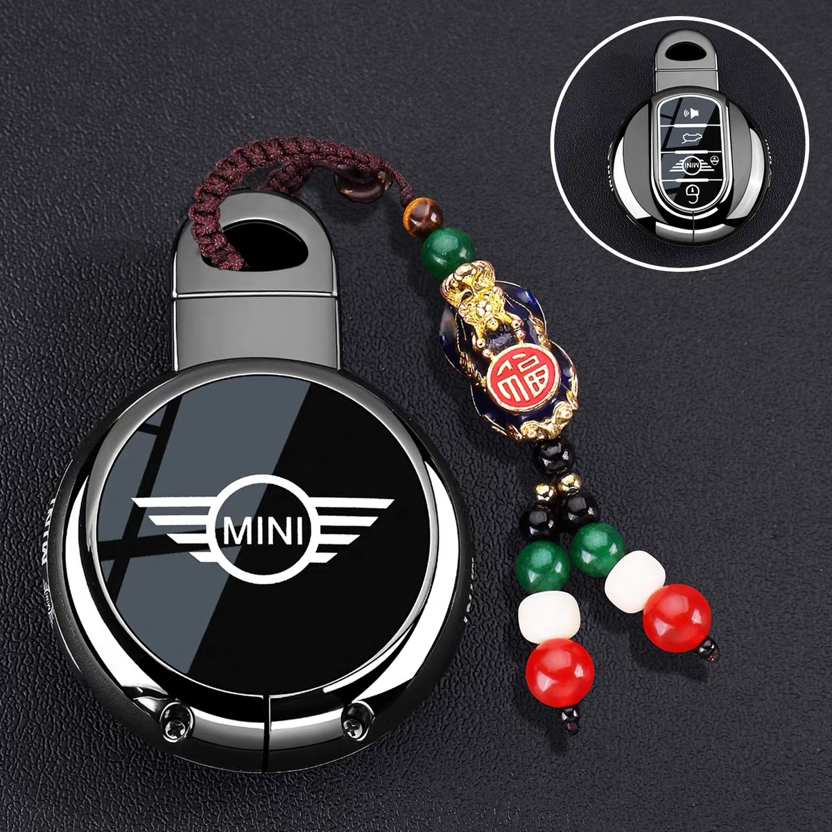 Suitable for Bmw Mini Country Key Cover Mini Shell Man Bag Cooper Buckle F54F55F56F60 Men and Women