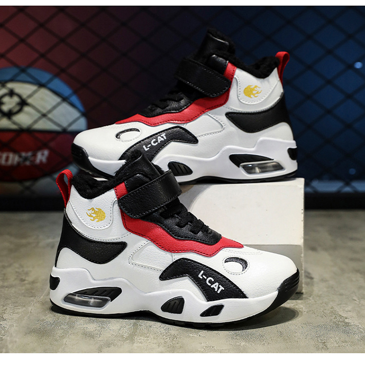 2025 otoño y invierno para niños zapatos de baloncesto con almohadilla de aire para niños zapatos deportivos de alto nivel zapatos de carreras casuales para niñas un cabello