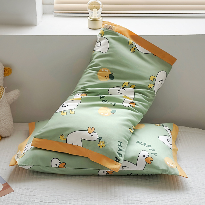 A-class 60-inch long-staple cotton children's pillowcase 100% cotton baby cartoon pillowcase latex pillowcase inner cover Instagram