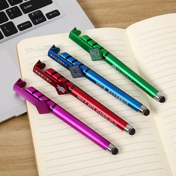 Creative multifunctional QR code advertising pen, gel pen, phone stand, touch screen signature pen, gift pen with logo printing