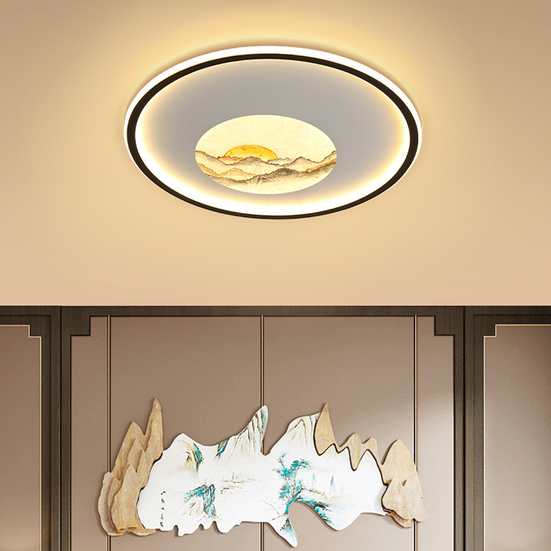 天猫精灵智能创意主卧室灯LED吸顶灯2021年新款简约现代新中式房