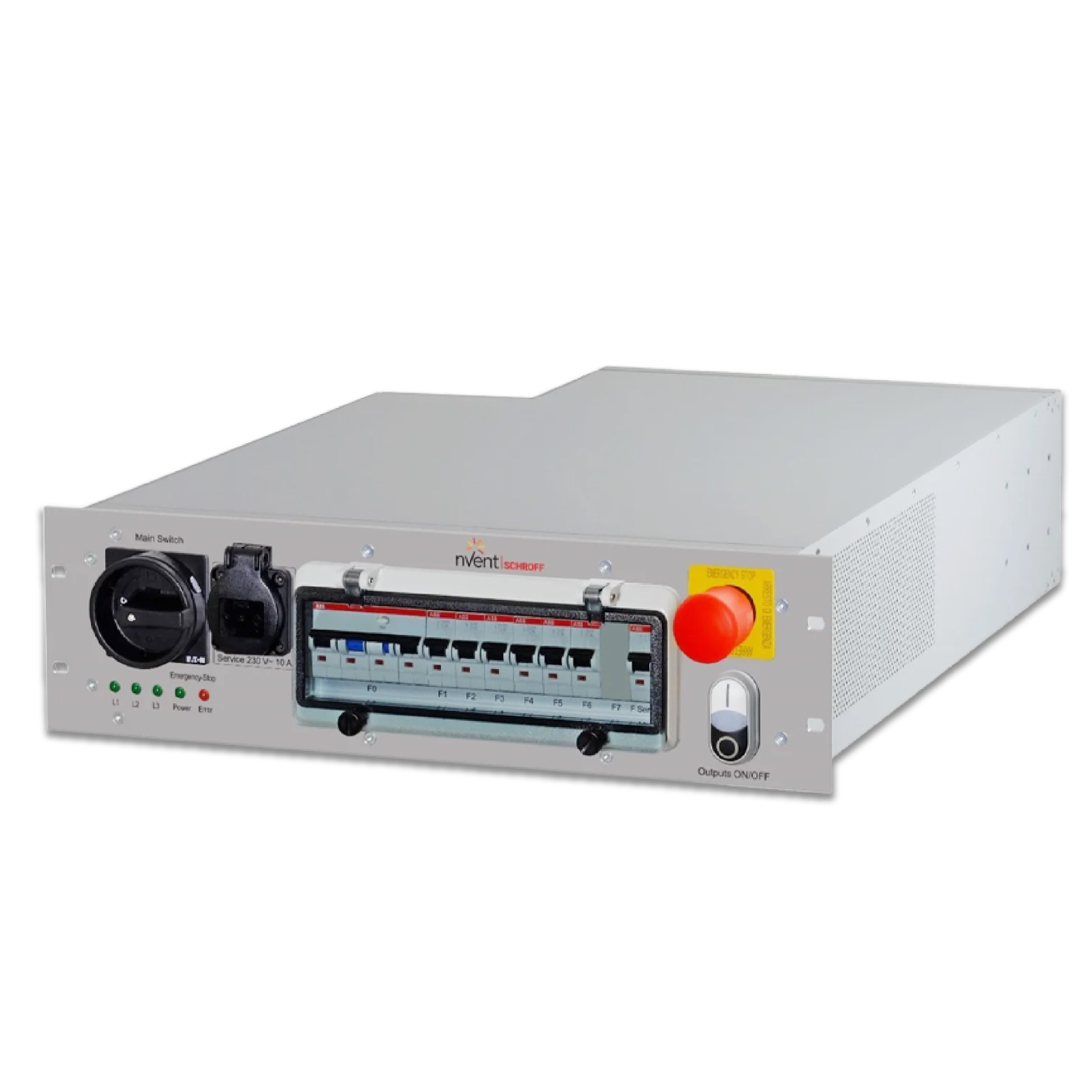 Блок распределения питания nVent SCHROFF Rack Safety Plus 3U 400V CEE
