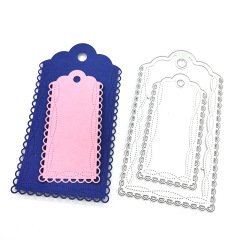 scrapbooking DIY切割刀模 碳鋼刀模 壓花刀模模板幾何吊牌框框