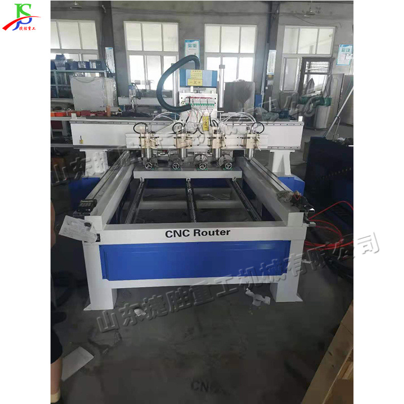 Máquina de grabado de madera de cuatro cabezas   Máquina automática de grabado de superficie de madera