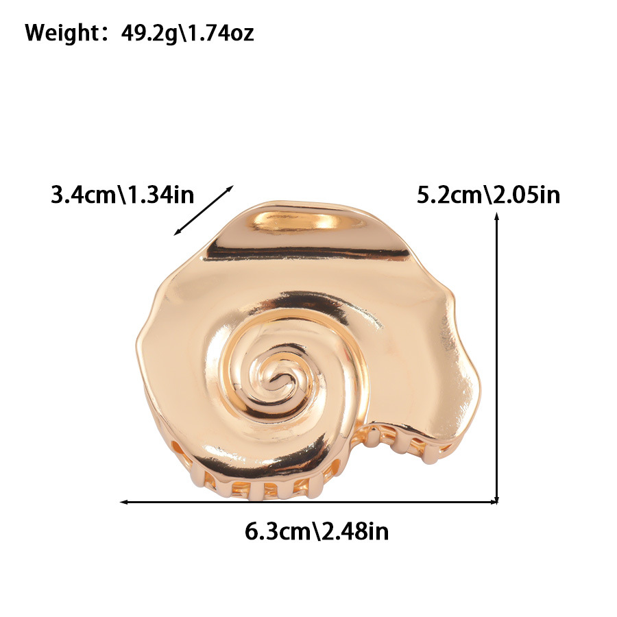 50g Weight Hair Claws Hair Accessories Type 1 Piece Quantity Daily, Street Occasion Zinc alloy Material Conch, Shell Pattern All Seasons Season Women's Gender IG Style Style IG Style Women's Conch Shell Zinc Alloy Hair Claws 2