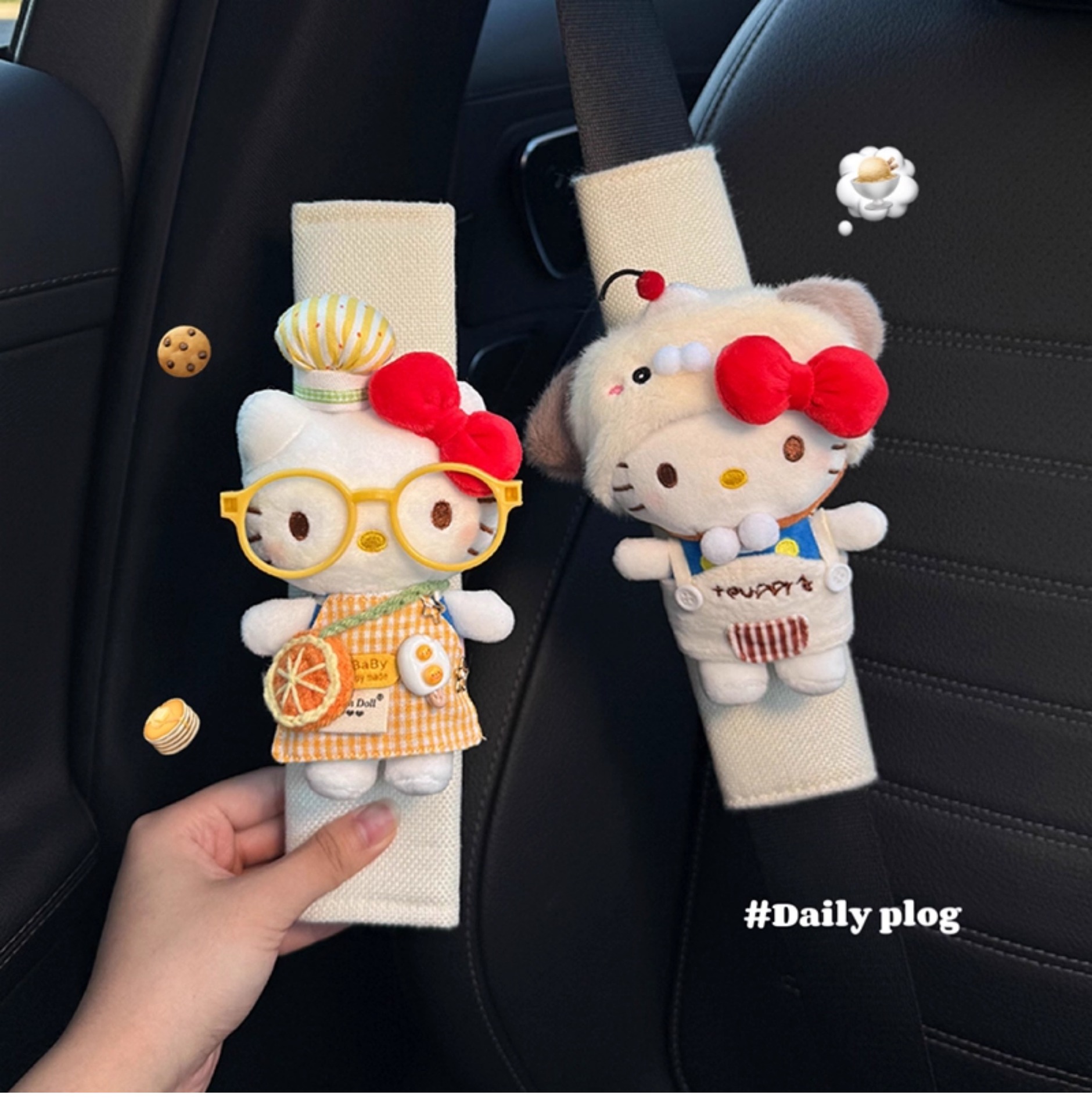 2026 New Model Car Seatbelt Shoulder Pads, Car Interior Seatbelt Decoration, Anti-Wear Clothing, Couple Set, Goddess Style