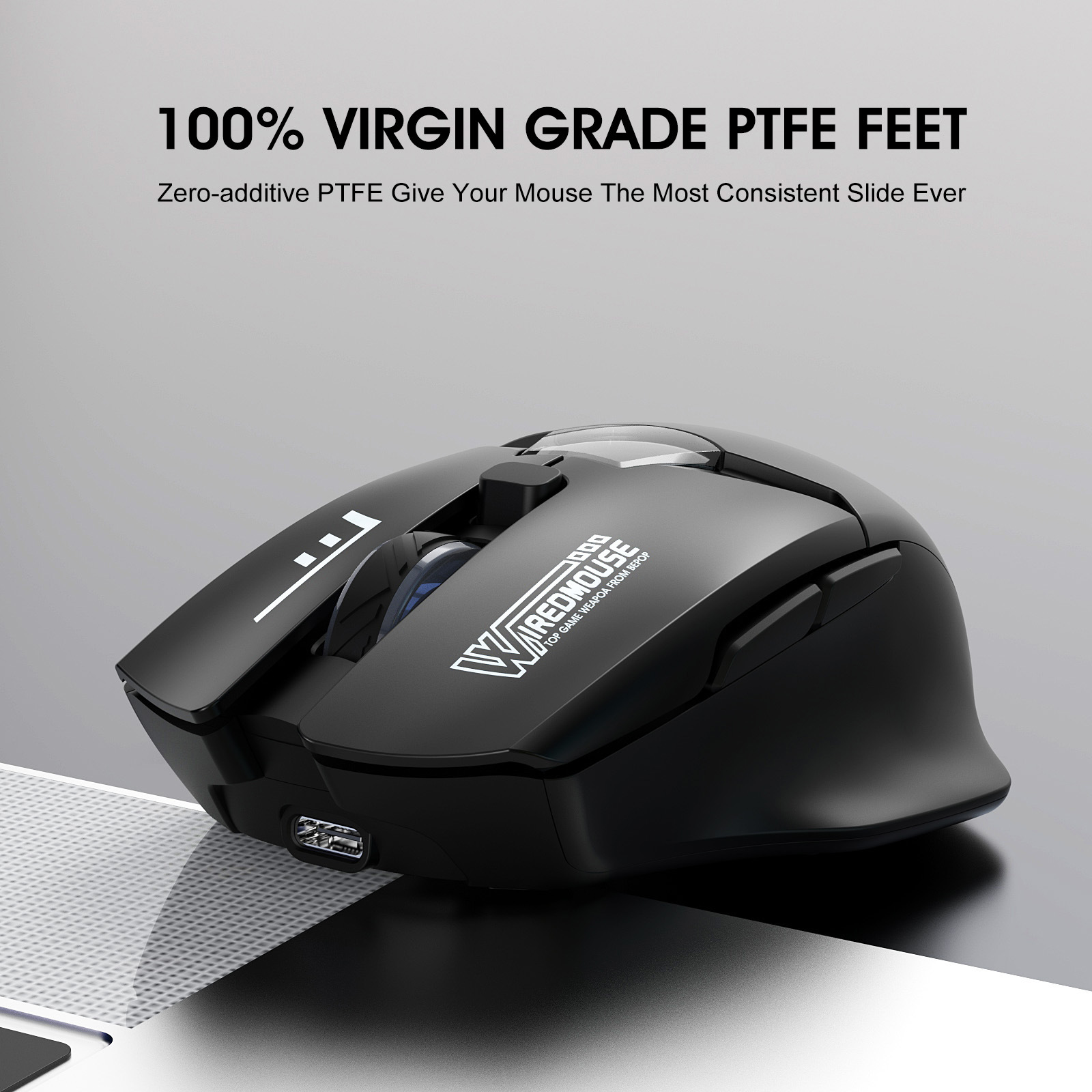 Wireless Bluetooth Dual-Mode-Maus mit Ladefunktion, leise, Gaming, intelligente Bildschirmanzeige, Computer-Monitor-Maus für grenzüberschreitenden Handel