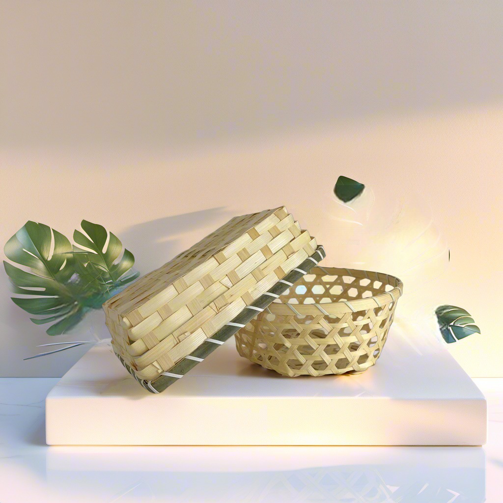 Cestas de bambú trenzadas, cestas de bambú huevos, bandejas hechas a mano, productos de bambú, pan al vapor, cestas comerciales de pan doméstico