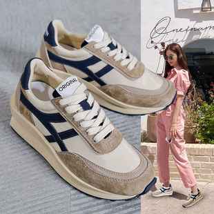 Genuine Leather White Sneakers for Women, 2025 Autumn and Winter New Korean Style Versatile Thick-Soled Fleece-Lined Sports Casual Dad Shoes, Trendy on Instagram