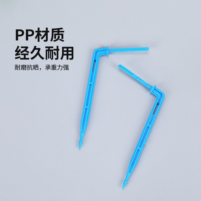 Arrutador de flecha de goteo de curva recta azul conexión capil riego por goteo agrícola riego por goteo invernadero maceta accesorios de punta de goteo