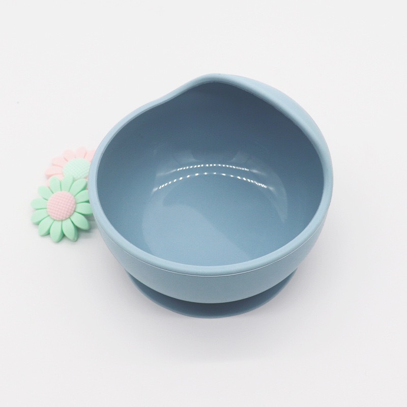 회색 파란색 그릇