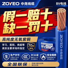 电线国标电线纯铜家用电线电线2.5平方电线4平方/6/10/1.5/1电缆