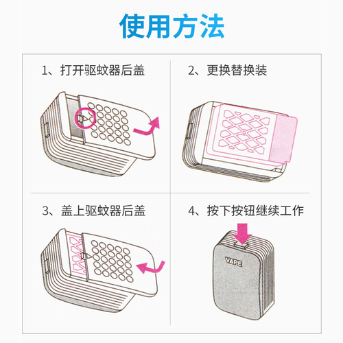 Japanese imported VAPE mosquito repeller, smokeless home-use portable 150-day electronic mosquito repeller, dropshipping one piece