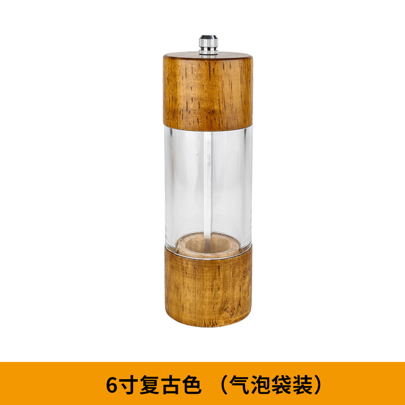 アクリル胡椒研磨器手動現磨胡椒粉塩神器海塩サンショウ黒胡椒粒研磨瓶|undefined