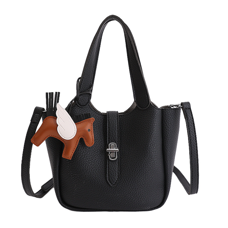 Bolso para mujeres 2026 venta caliente nuevo nicho coreano bolso de cubo portátil de textura alta moda lujosa bolsa de mochila
