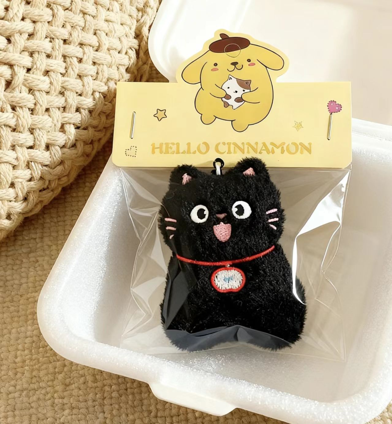 小黑猫挂件4852【含纸卡包装】