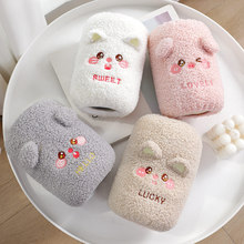 儿童毛茸茸袖套可爱秋冬小熊套袖学生小孩写字学习羽绒服护袖厚